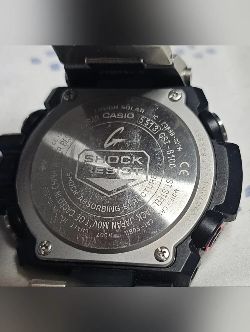 Casio G-Shock GST-B100D-1AJF G-Steel Bluetooth iOS Android Solar Men Wrist Watch